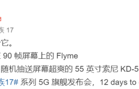 魅族 17 屏幕信息公布，确认 90Hz 刷新率