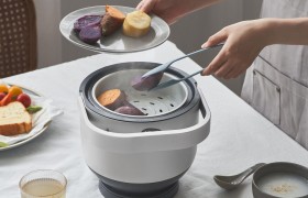 小米有品众筹提篮式饭煲，红星奖简约设计，轻至2.1kg