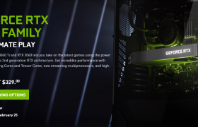 英伟达官宣：RTX 3060将于2月25日正式上市