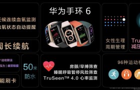 华为手环6国内首发！搭载炫彩全面屏，升级全天候血氧监测